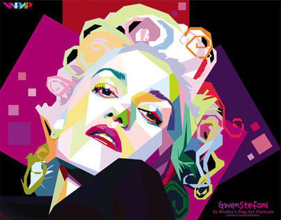 Gwen Stefani in Wedha's Pop Art Portrait