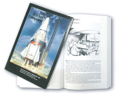 "The Rocket Company" book cover & chapter illustrations