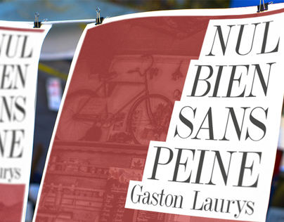 Plakate für „Nul bien sans peine“ von Gaston Laurys