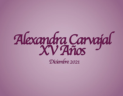 Alexandra XV Años Video