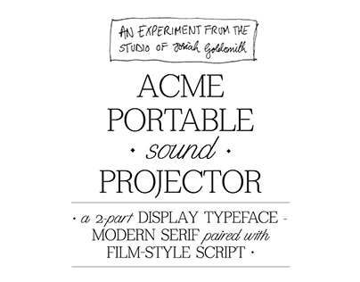 Acme Projector Display Typeface