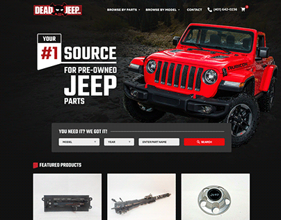 DeadJeep Website Design