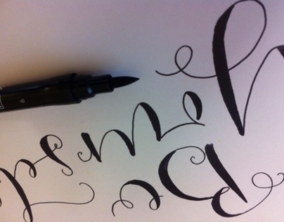 Be Yourself - Brush pen lettering