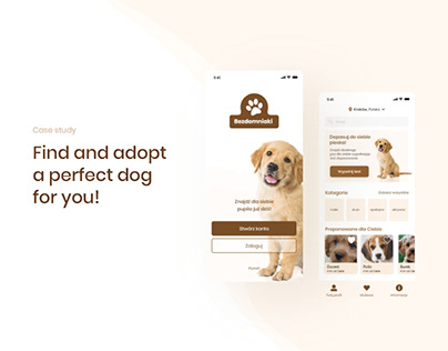 Mobile App for pets adoption UX/UI Case study