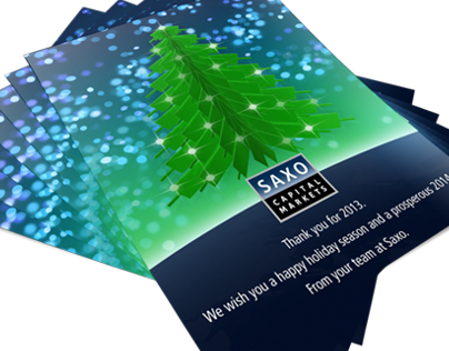 Xmas card – animated eDM and short-run print