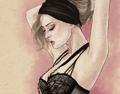 Fashion illustration: lingerie