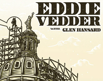 Gig Poster for Eddie Vedder., PEARL JAM