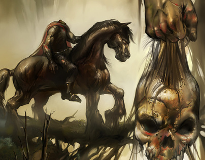 Headless Horseman Digital Painting