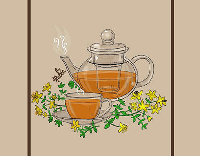 Tea Pot & Mug illustration design