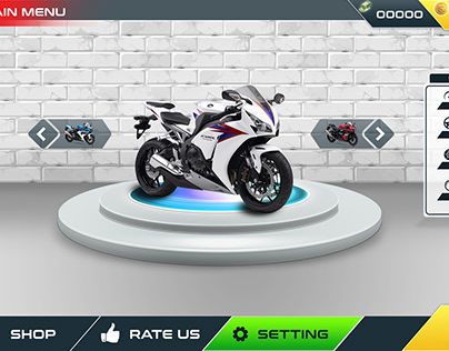 Bike Racing Game UI