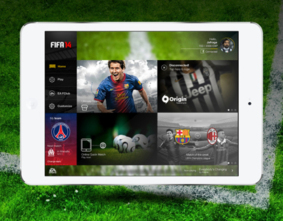 Fifa 14 iPad app redesign