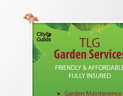 TLG gardening leaflet design