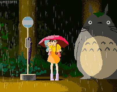 Totoro pixelart