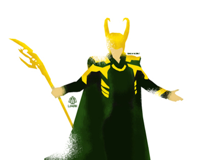 Loki Minimalist Splash Poster