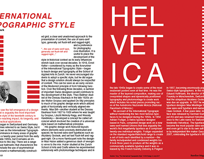 International Typographic Style Magazine Spread