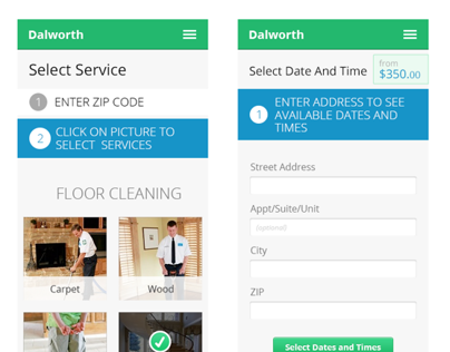 Cleaning company mobile
