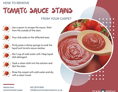 How to remove tomato sauce from your carpet
