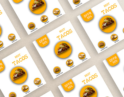 Taco design on social media