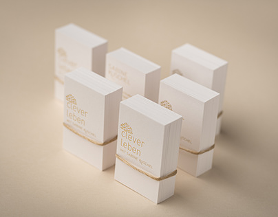 Business cards clever leben