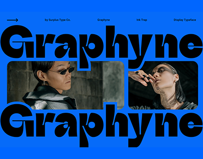 Graphyne - Ink Trap Display Font