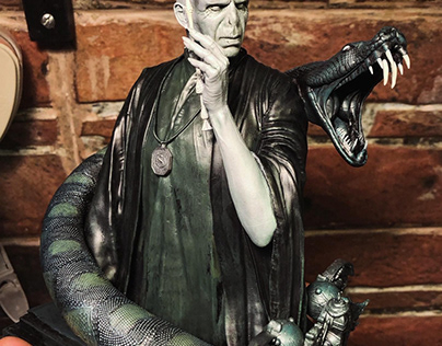 Lord Voldemort Bust, Resin 3D Printed