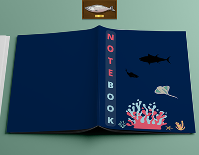 notebook fishing book cover