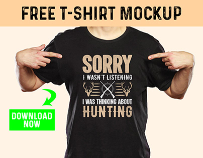 Free T-shirt Design Mockup Download | T-shirt Mockup