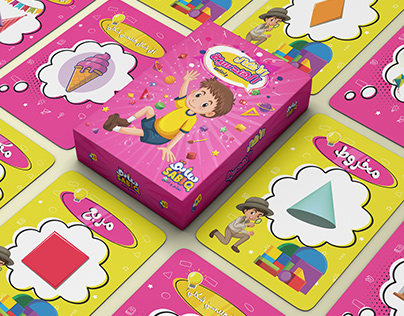 Educational cards about geometric shapes for children
