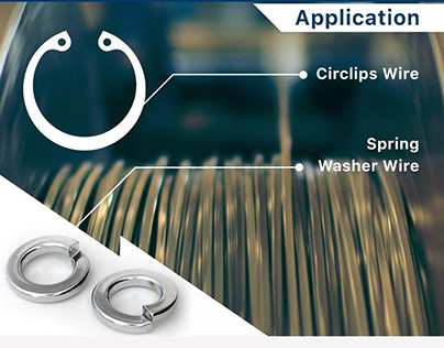 Wire for spring washer