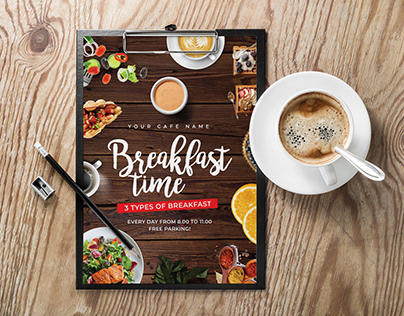 Flyer Design Breakfast-Time