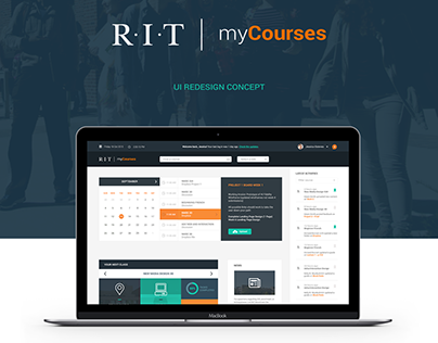 RIT myCourses - UI Redesign Concept