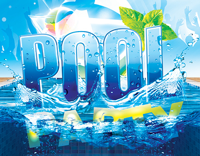 Summer Pool Party Flyer