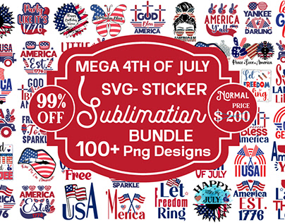 Mega 4th of July Sublimation Bundle
