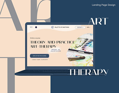 UX/UI DESIGN | LANDING PAGE | ART-THERAPY
