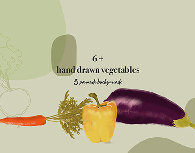 Hand Drawn Vegetables