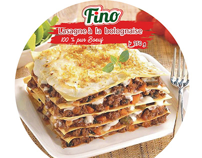 étiquette lasagne