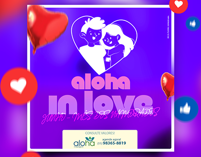 Aloha Massagens - Dia dos Namorados - Social Media SMM