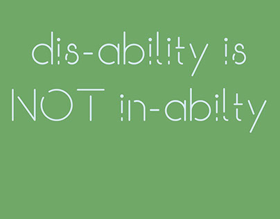 DISABILITY IS NOT INABILTY 