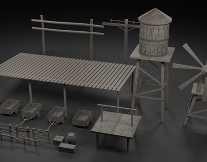 Project thumbnail - Western Environment Props| Mobile Optimized
