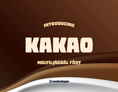 Kakao - Eroded Display Font