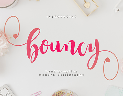 Bouncy font | Modern Calligraphy