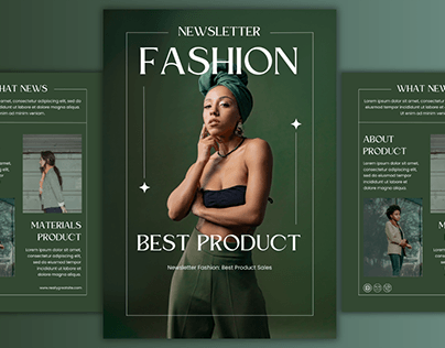 Fashion Newsletter Template Design