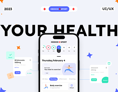 MedicoSport | Health & Sports App Design