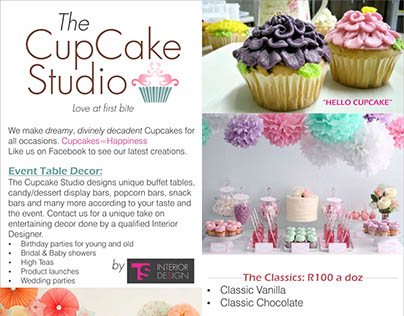Logo and Graphic Design for The Cupcake STudio