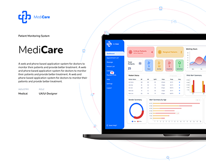 Project thumbnail - MediCare - Remote patient monitoring
