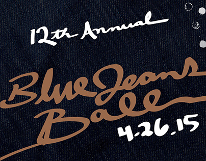 Blue Jeans Ball Invitation and Program