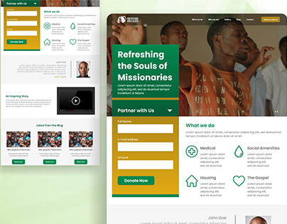 Missionaries Website Laniding