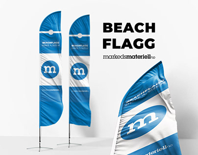 Branding beach flag observation