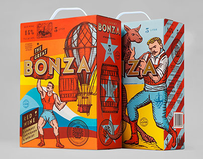 The Great Bonza. Bag in box design