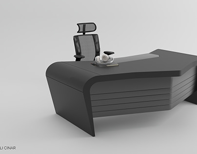 3Ds Max BAT Desk Design Visualization